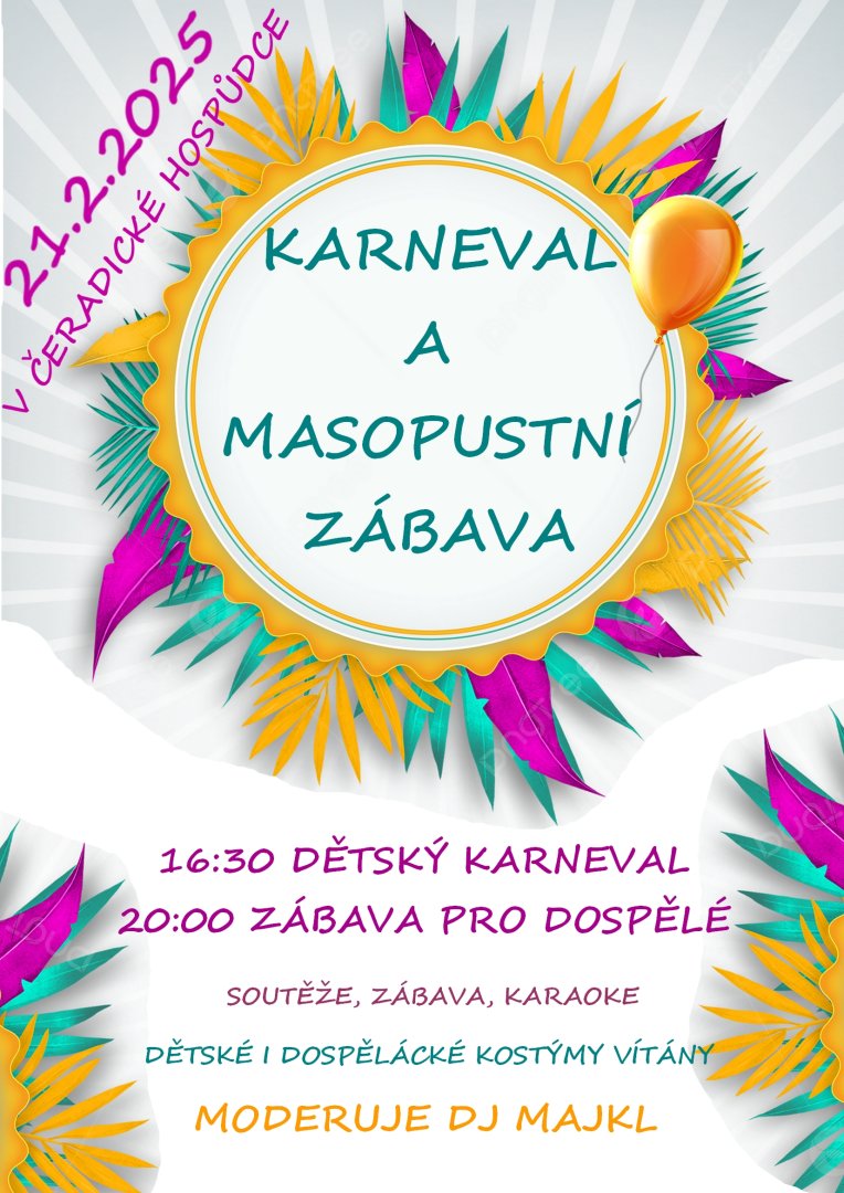 Dětský karneval a masopustní zábava